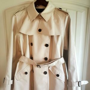 ☆☆☆🆕️NWOT Coach Trench Coat Sz L Porcelain